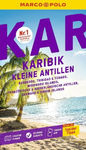 Buchcover und Innenansicht für das Buch: MARCO POLO Reiseführer Karibik, Kleine Antillen