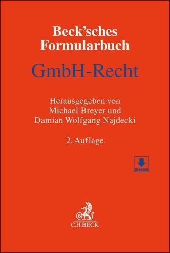 Buchcover und Innenansicht für das Buch: Beck'sches Formularbuch GmbH-Recht
