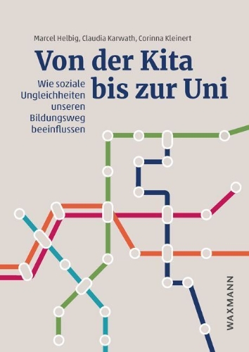 Buchcover und Innenansicht für das Buch: Von der Kita bis zur Uni