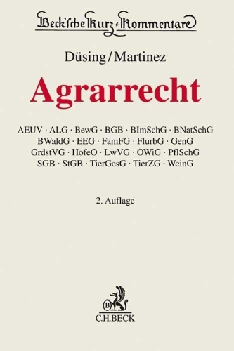 Buchcover und Innenansicht für das Buch: Agrarrecht