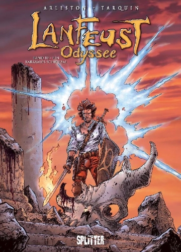 Buchcover und Innenansicht für das Buch: Lanfeust Odyssee. Band 10