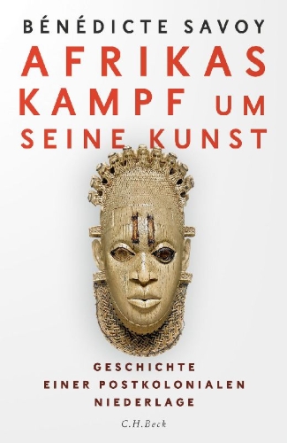 Buchcover und Innenansicht für das Buch: Afrikas Kampf um seine Kunst