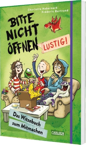 Buchcover und Innenansicht für das Buch: Bitte nicht öffnen: Lustig!