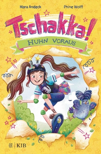 Buchcover und Innenansicht für das Buch: Tschakka! - Huhn voraus