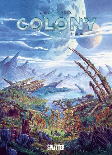 Buchcover und Innenansicht für das Buch: Colony. Band 5