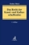 Buchcover und Innenansicht für das Buch: Das Recht der Kunst- und Kulturschaffenden