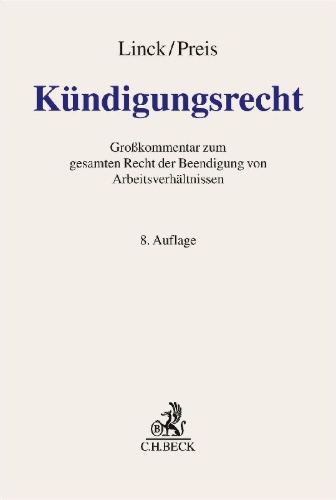 Buchcover und Innenansicht für das Buch: Kündigungsrecht