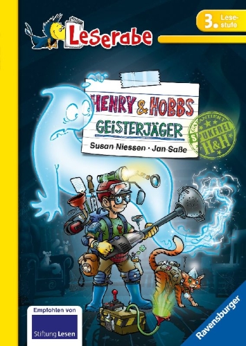 Buchcover und Innenansicht für das Buch: Leserabe - 3. Lesestufe: Henry & Hobbs. Geisterjäger