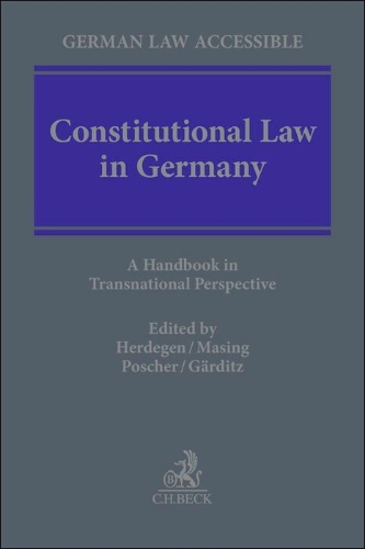 Buchcover und Innenansicht für das Buch: Constitutional Law in Germany