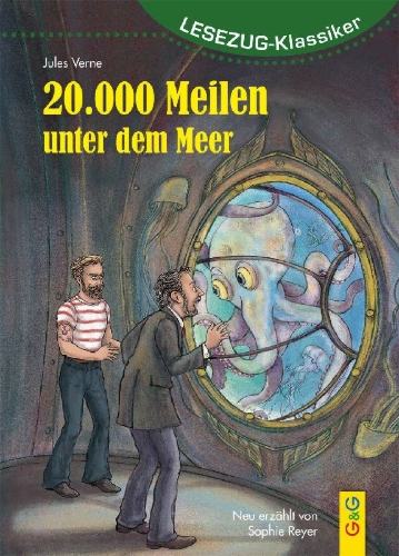 Buchcover und Innenansicht für das Buch: LESEZUG/Klassiker: 20.000 Meilen unter dem Meer