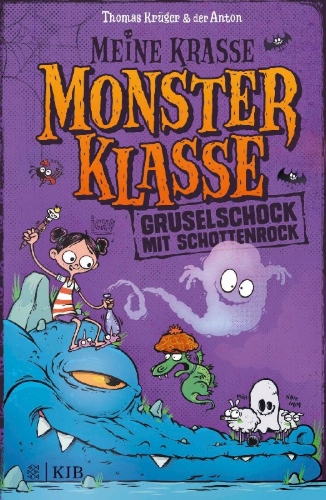 Buchcover und Innenansicht für das Buch: Meine krasse Monsterklasse - Gruselschock mit Schottenrock