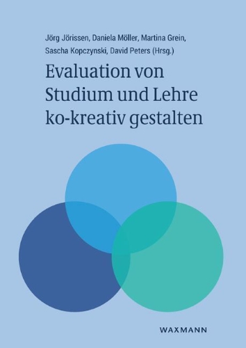 Buchcover und Innenansicht für das Buch: Evaluation von Studium und Lehre ko-kreativ gestalten