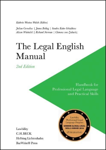 Buchcover und Innenansicht für das Buch: The Legal English Manual