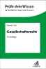 Buchcover und Innenansicht für das Buch: Gesellschaftsrecht