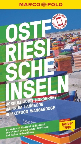 Buchcover und Innenansicht für das Buch: MARCO POLO Reiseführer Ostfriesische Inseln, Baltrum, Borkum, Juist, Langeoog, Norderney, Spiekeroog, Wangerooge
