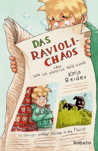 Buchcover und Innenansicht für das Buch: Das Ravioli-Chaos oder Wie ich plötzlich Held wurde