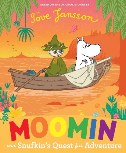 Buchcover und Innenansicht für das Buch: Moomin and Snufkin's Quest for Adventure