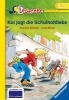 Buchcover und Innenansicht für das Buch: Kai jagt die Schulhofdiebe - Leserabe 3. Klasse - Erstlesebuch für Kinder ab 8 Jahren