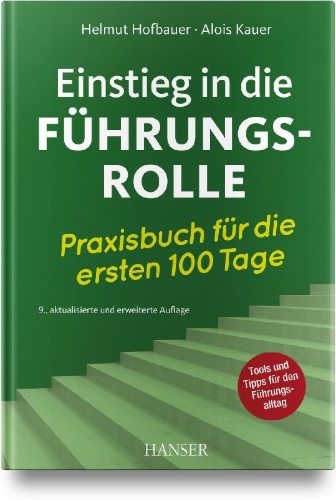 Buchcover und Innenansicht für das Buch: Einstieg in die Führungsrolle