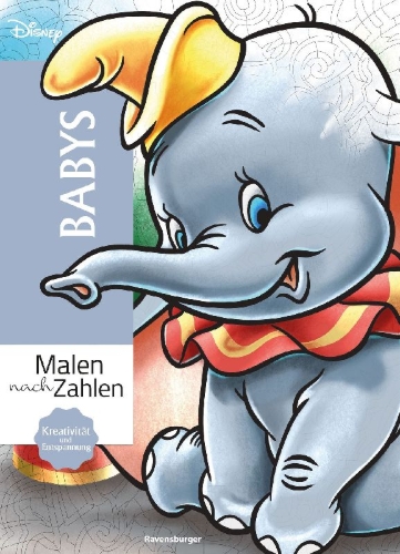 Buchcover und Innenansicht für das Buch: Coloriages mystères Disney - Babies