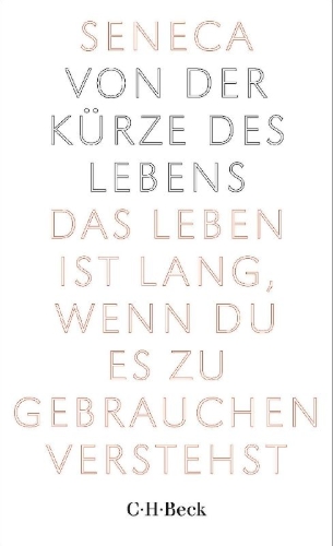 Buchcover und Innenansicht für das Buch: Von der Kürze des Lebens