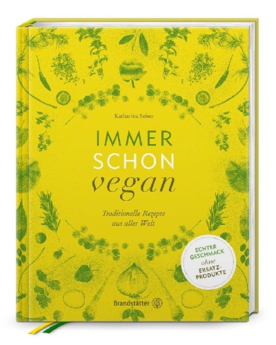 Buchcover und Innenansicht für das Buch: Immer schon vegan