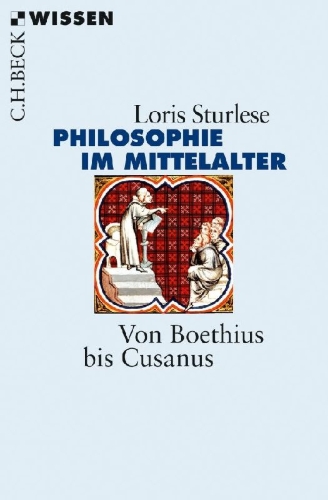 Buchcover und Innenansicht für das Buch: Die Philosophie im Mittelalter