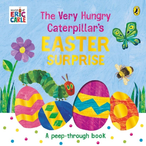 Buchcover und Innenansicht für das Buch: The Very Hungry Caterpillar's Easter Surprise