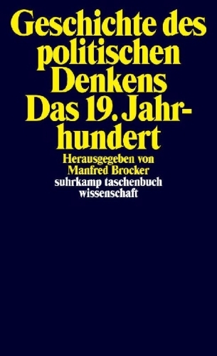 Buchcover und Innenansicht für das Buch: Geschichte des politischen Denkens. Das 19. Jahrhundert