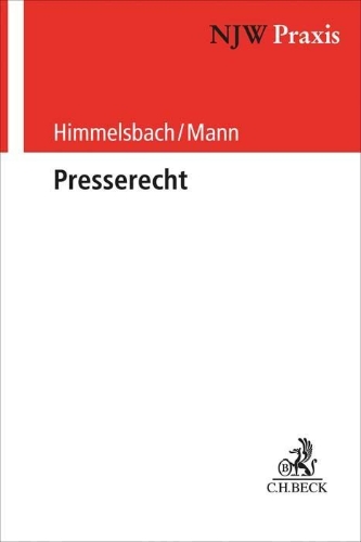 Buchcover und Innenansicht für das Buch: Presserecht
