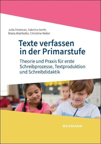 Buchcover und Innenansicht für das Buch: Texte verfassen in der Primarstufe