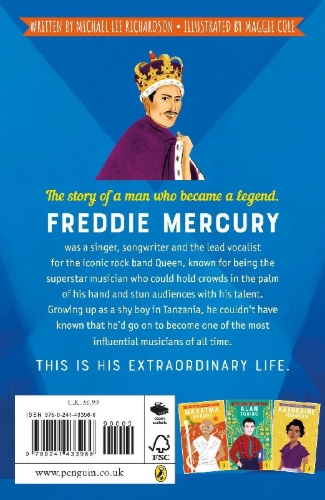 Buchcover und Innenansicht für das Buch: The Extraordinary Life of Freddie Mercury
