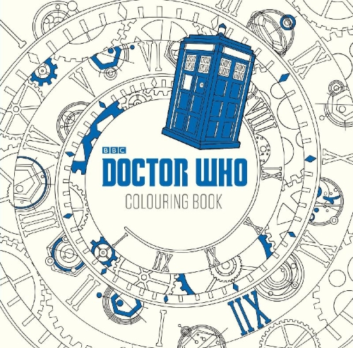 Buchcover und Innenansicht für das Buch: Doctor Who: The Colouring Book