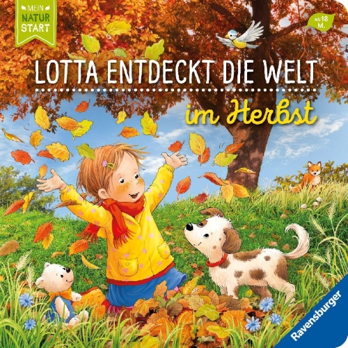 Buchcover und Innenansicht für das Buch: Lotta entdeckt die Welt: Im Herbst