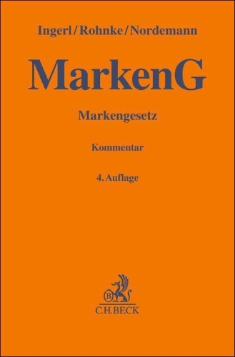 Buchcover und Innenansicht für das Buch: Markengesetz. MarkenG