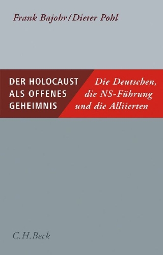 Buchcover und Innenansicht für das Buch: Der Holocaust als offenes Geheimnis