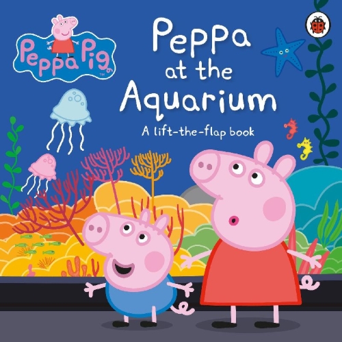 Buchcover und Innenansicht für das Buch: Peppa Pig: Peppa at the Aquarium
