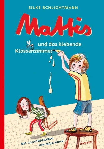 Buchcover und Innenansicht für das Buch: Mattis und das klebende Klassenzimmer