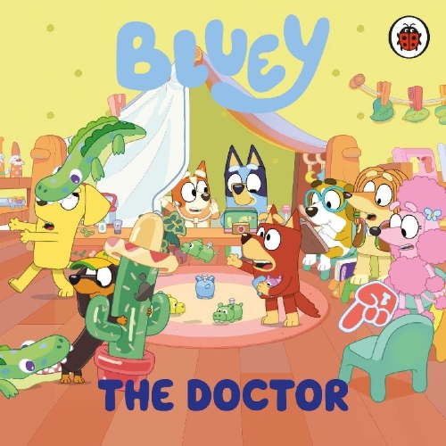 Buchcover und Innenansicht für das Buch: Bluey: The Doctor