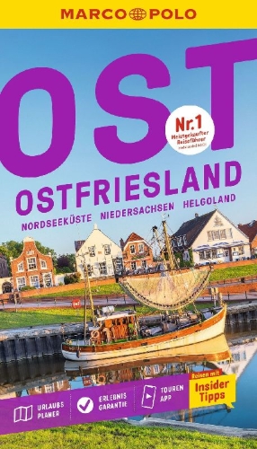 Buchcover und Innenansicht für das Buch: MARCO POLO Reiseführer Ostfriesland, Nordseeküste Niedersachsen, Helgoland