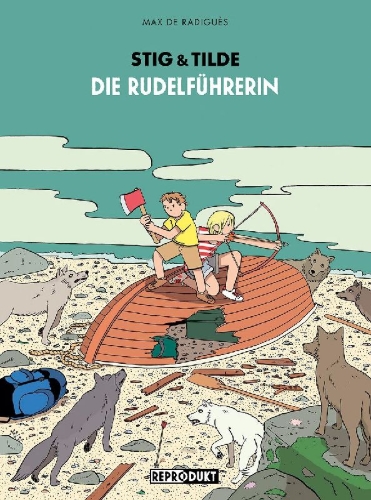 Buchcover und Innenansicht für das Buch: Stig & Tilde - Cheffe de Meute