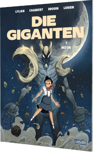 Buchcover und Innenansicht für das Buch: Les Géants - Tome 7 Moon