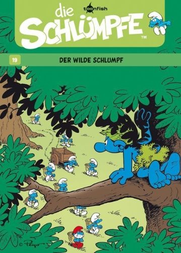 Buchcover und Innenansicht für das Buch: Les Schtroumpfs