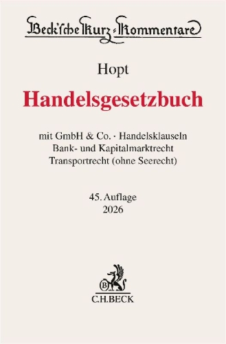 Buchcover und Innenansicht für das Buch: Handelsgesetzbuch. HGB