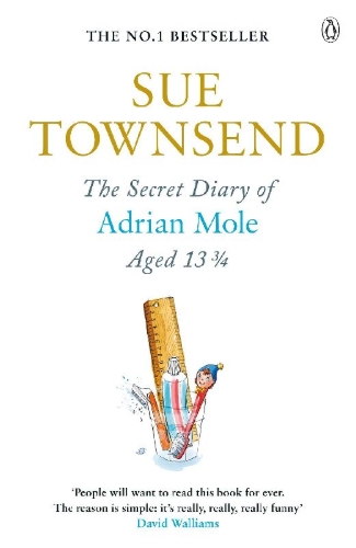 Buchcover und Innenansicht für das Buch: The Secret Diary of Adrian Mole Aged 13 3/4