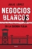 Buchcover und Innenansicht für das Buch: Negocios Blancos en la cuerda floja / White Businesses on the Tightrope