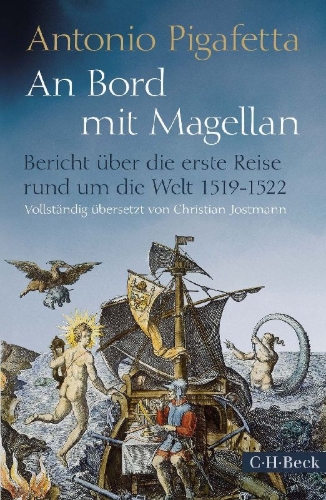 Buchcover und Innenansicht für das Buch: An Bord mit Magellan