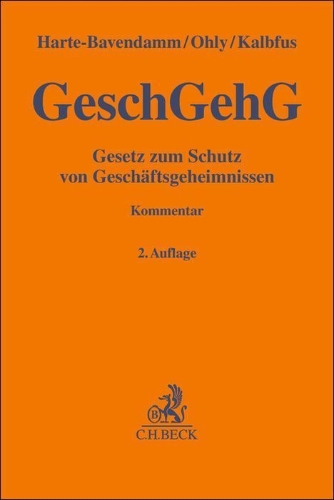 Buchcover und Innenansicht für das Buch: Gesetz zum Schutz von Geschäftsgeheimnissen. GeschGehG