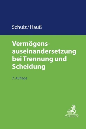 Buchcover und Innenansicht für das Buch: Vermögensauseinandersetzung bei Trennung und Scheidung