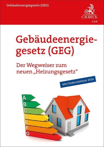 Buchcover und Innenansicht für das Buch: Gebäudeenergiegesetz (GEG)